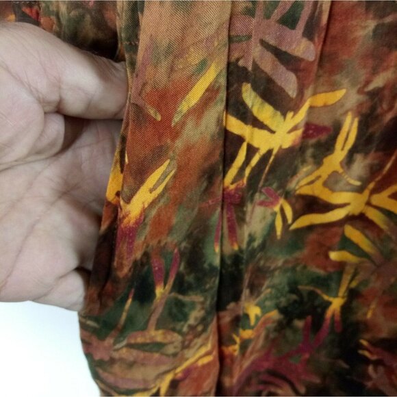 Boho Tunic Mini Dress Dragonfly Print Womens S Colorful Pockets Whimsical - Picture 2 of 9